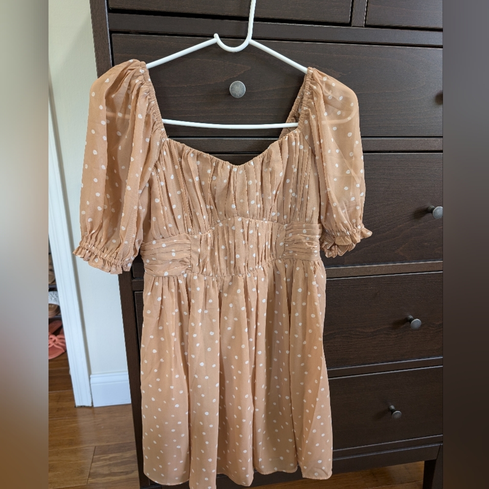 Abercrombie and Fitch Puff Sleeve/polka Dot Dress